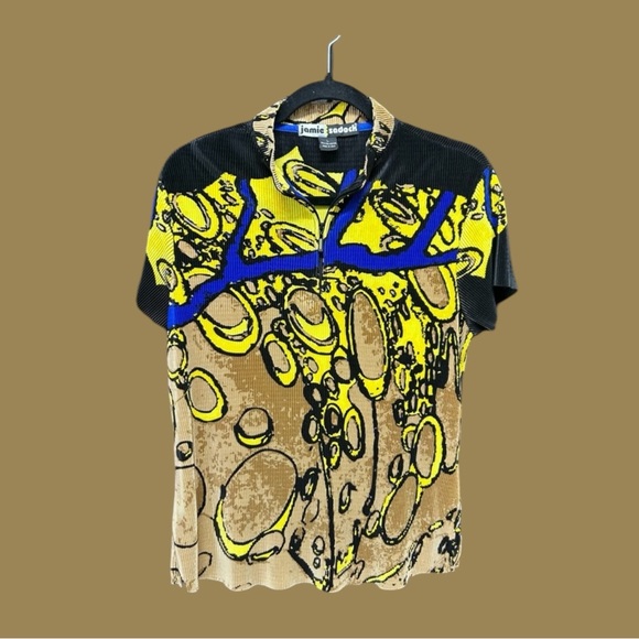 Jamie Sadock colorful mini pleated top size large colorful - Picture 7 of 7